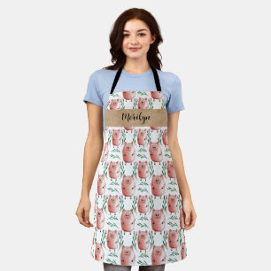 Cute Pig Apron –Farm Animal Kitchen & Baking Apron