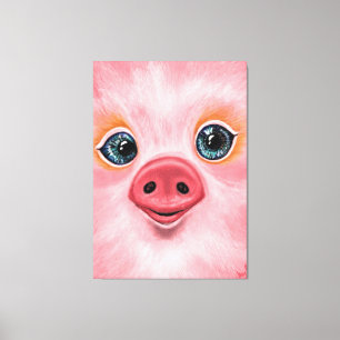 Cute Pig Canvas Print