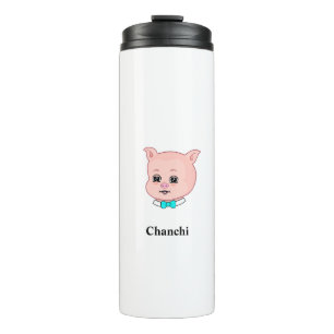 Cute Pig Cartoon Thermal Tumbler