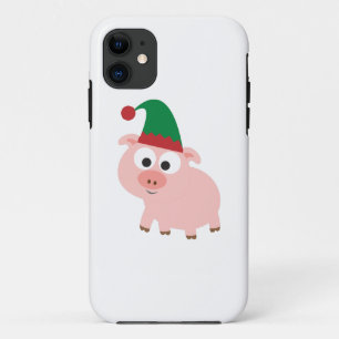 Cute Pig Christmas Elf iPhone 11 Case