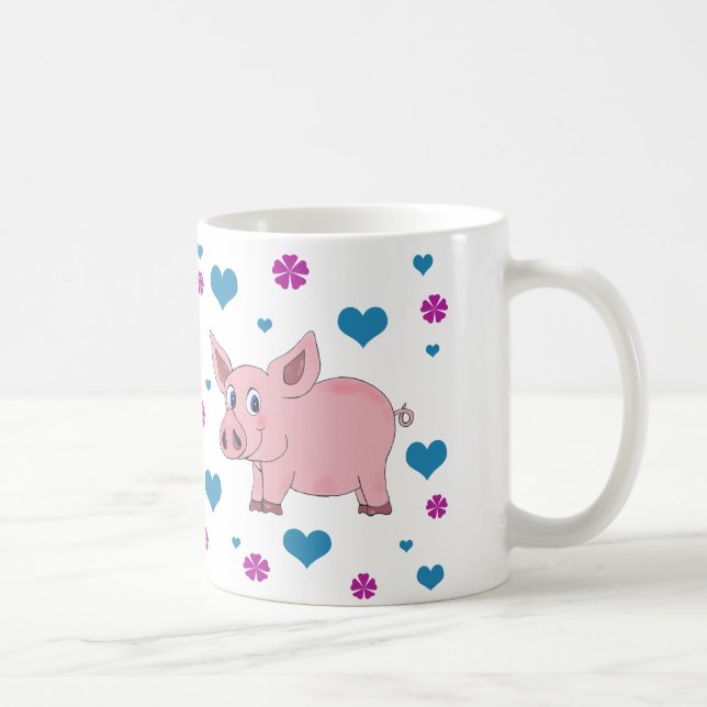 Cute Pig Coffee Cup (Right)