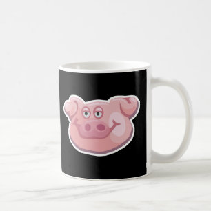 cute pig face coffee mug