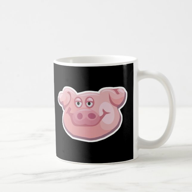 cute pig face coffee mug (Right)