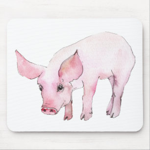 Cute Pig Gift Farmers Wife Country Farm Girl Mouse Mat