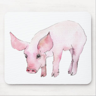 Cute Pig Gift Farmers Wife Country Farm Girl Mouse Mat