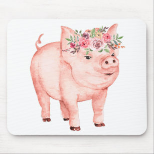 Cute Pig Gift Farmer's Wife Country Girl Farm Mouse Mat