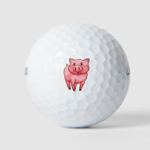 Cute pig golf balls