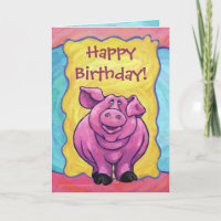 Cute Pig Happy Birthday