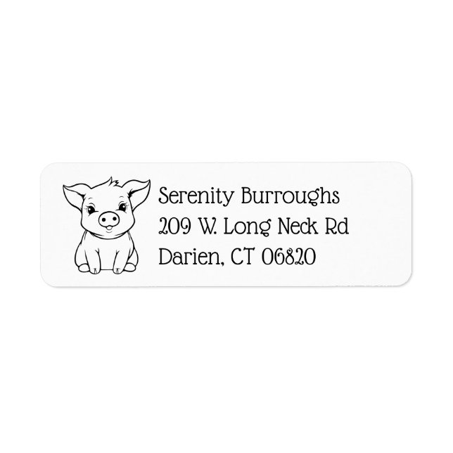 Cute Pig Lover Farmer Funny Farm Animal Piglet  (Front)