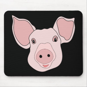 Cute Pig Lover Farmers Wife Farm Girl Cartoon Mouse Mat