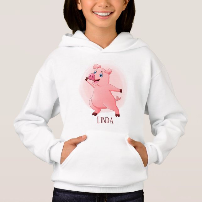 cute pig lovers add name (Front)