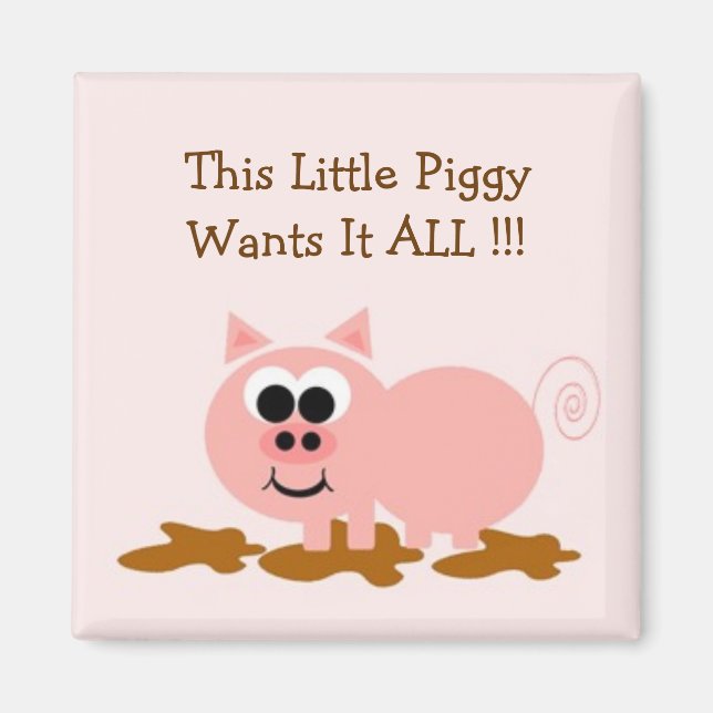 Cute Pig Magnet (Front)