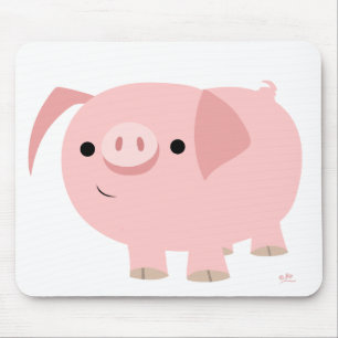 Cute pig mousepad