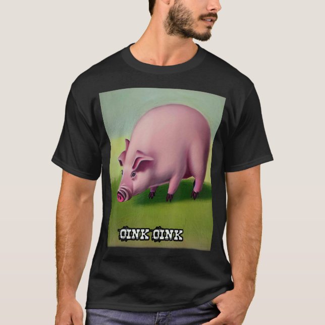 Cute Pig Piggie Oink Oink 25 T-Shirt (Front)