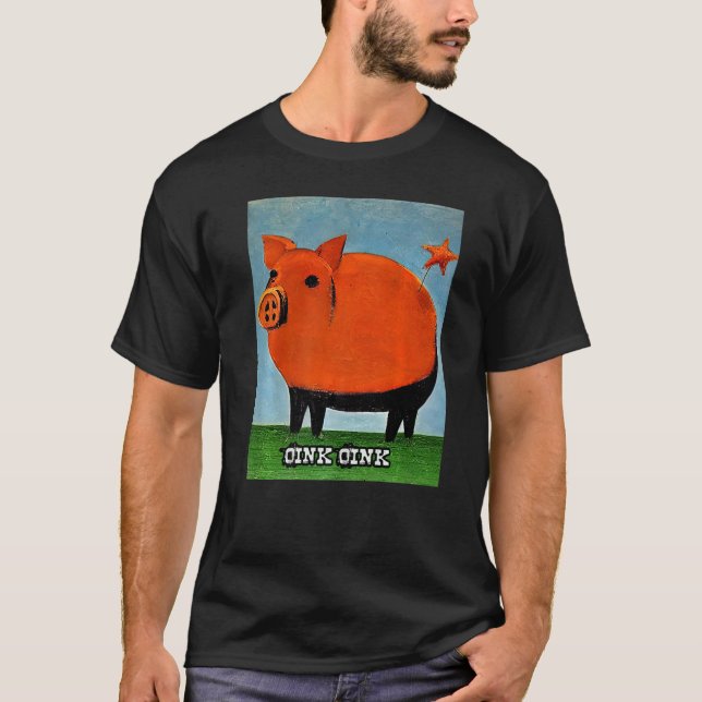 Cute Pig Piggie Oink Oink  29 T-Shirt (Front)