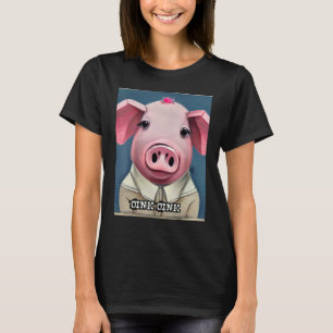 Cute Pig Piggie Oink Oink 52 T-Shirt