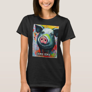 Cute Pig Piggie Oink Oink 56 T-Shirt