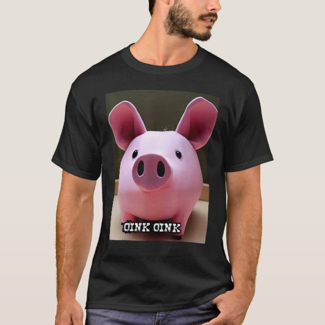 Cute Pig Piggie Oink Oink 59 T-Shirt (Front)