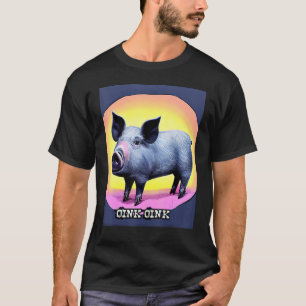 Cute Pig Piggie Oink Oink_9 T-Shirt