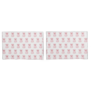 Cute Pig Pillow Case Set