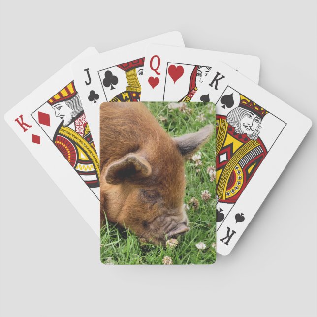 CUTE PIG  PLAYING CARDS (Back)
