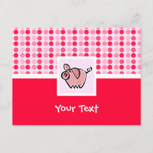 Cute Pig Postcard