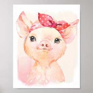 Cute Pig Print