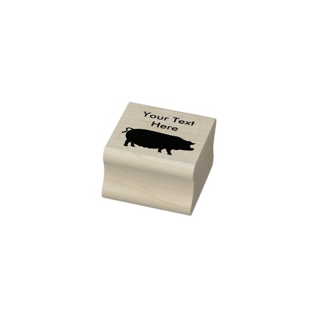 Cute Pig Rubber Stamps (Stamp)