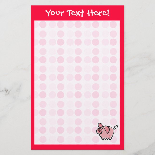 Cute Pig Stationery (Front)