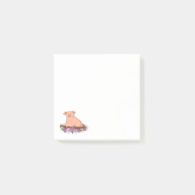 Cute Pig Stationery Sticky Notes (Front)