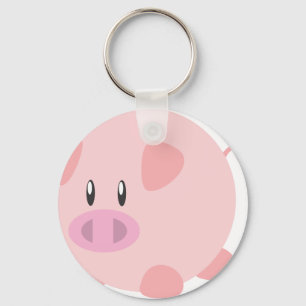 Cute Pig T Shirt, Shirts, Pig Gifts, Art, Posters Key Ring