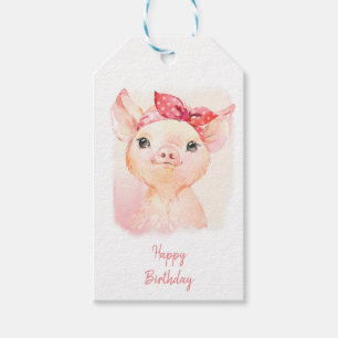 Cute Pig Tags
