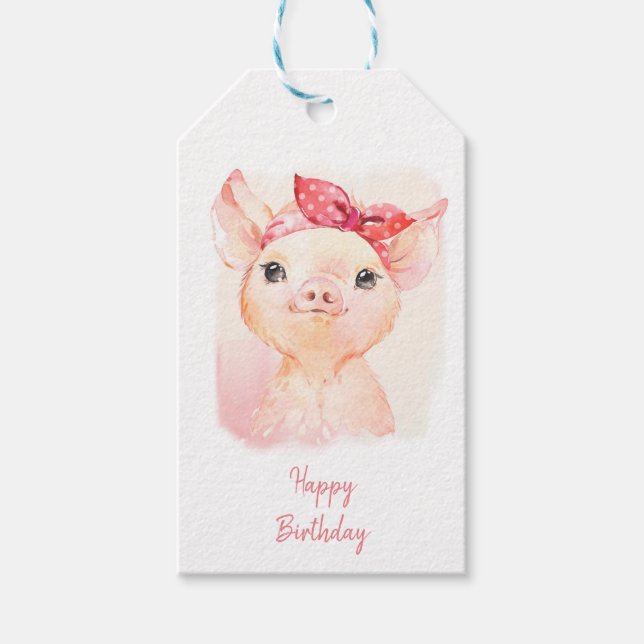 Cute Pig Tags (Front)