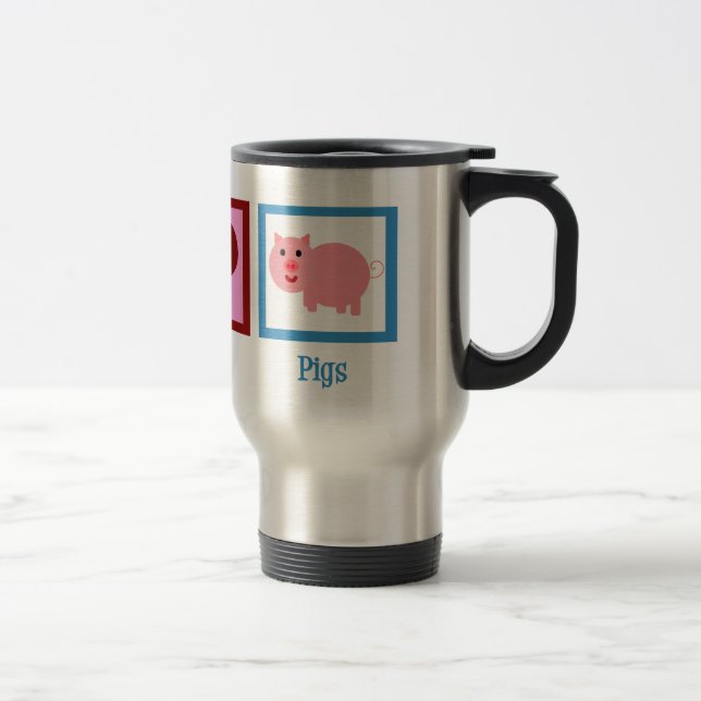 Cute Pig Travel Mug (Right)