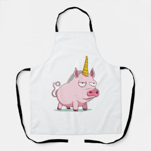 Cute pig-unicorn - unicorn pig  apron