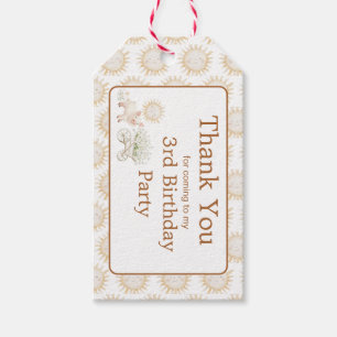 Cute Pig Wheelbarrow Baby Shower Birthday Gift Tags