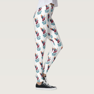Cute Pig with Colourful wings   Believe in Magic  Leggings