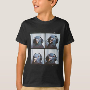 Cute Pigeon Face Autism Sensory Bird Autistic Pige T-Shirt