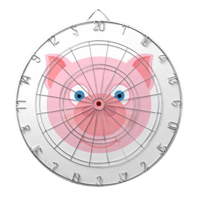 Cute piggy face dartboard (Front)