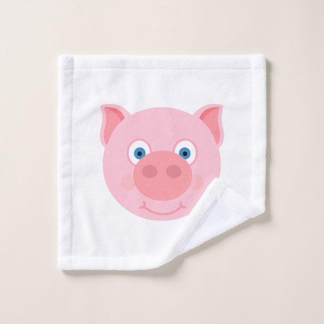 Cute piggy face wash cloth (Wash Cloth)