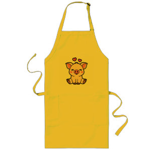 Cute Piggy Long Apron