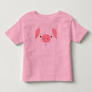Cute Piggy Pink Birthday Girl Toddler T-Shirt