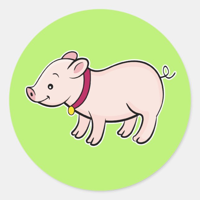 Cute Piggy Sticker (Front)