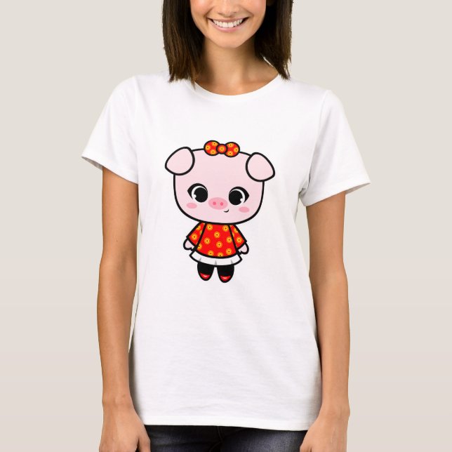 Cute Piggy T-Shirt (Front)