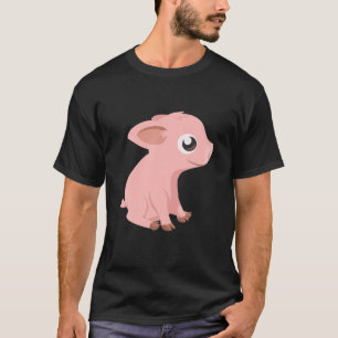 Cute Piglet Cartoon Design For Little Kids Or Big T-Shirt
