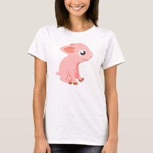 cute piglet farm animals tshirt