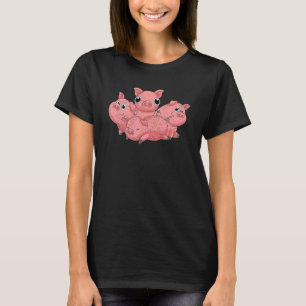 Cute Piglet Farming Animal Farm Animal Farmer Pig T-Shirt