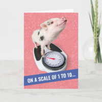 Cute Piglet on a Scale of 1 to 10 Birthday