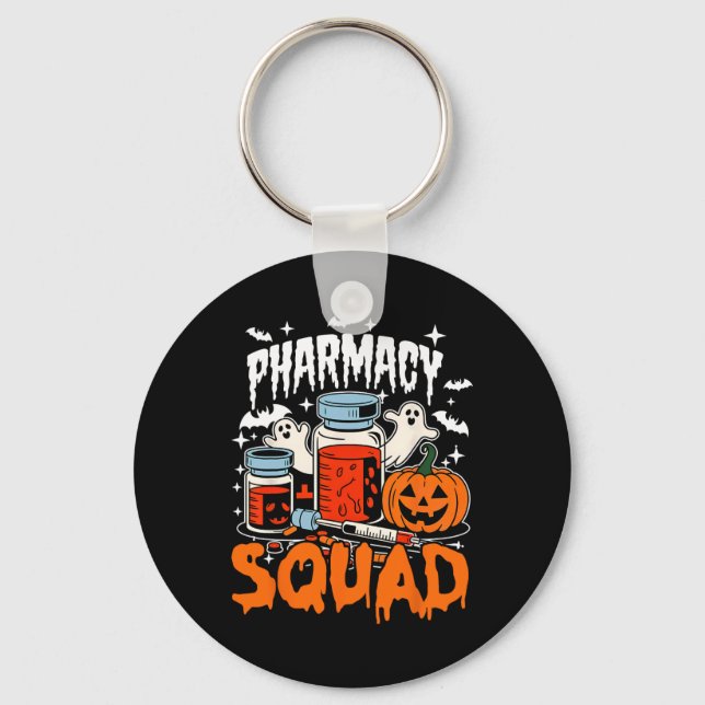 Cute Pills Pharmacy Squad Pharmacist Technician Ha Key Ring (Front)