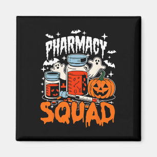 Cute Pills Pharmacy Squad Pharmacist Technician Ha Magnet
